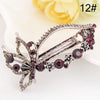 Image of Vintage Women's Butterfly Leaves Hairpins Crystal Rhinestone Hair Clip Crown Tiara Girls barrette Beautiful Hair Gifts 16 Styles