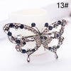Image of Vintage Women's Butterfly Leaves Hairpins Crystal Rhinestone Hair Clip Crown Tiara Girls barrette Beautiful Hair Gifts 16 Styles