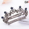 Image of Vintage Women's Butterfly Leaves Hairpins Crystal Rhinestone Hair Clip Crown Tiara Girls barrette Beautiful Hair Gifts 16 Styles